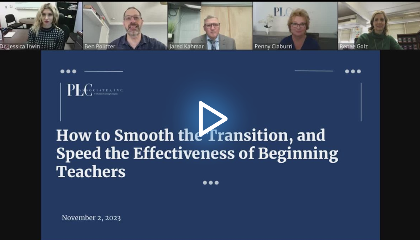 How to Smooth the Transition and Speed the Effectiveness of Beginning Teachers edLeader Panel recording screenshot